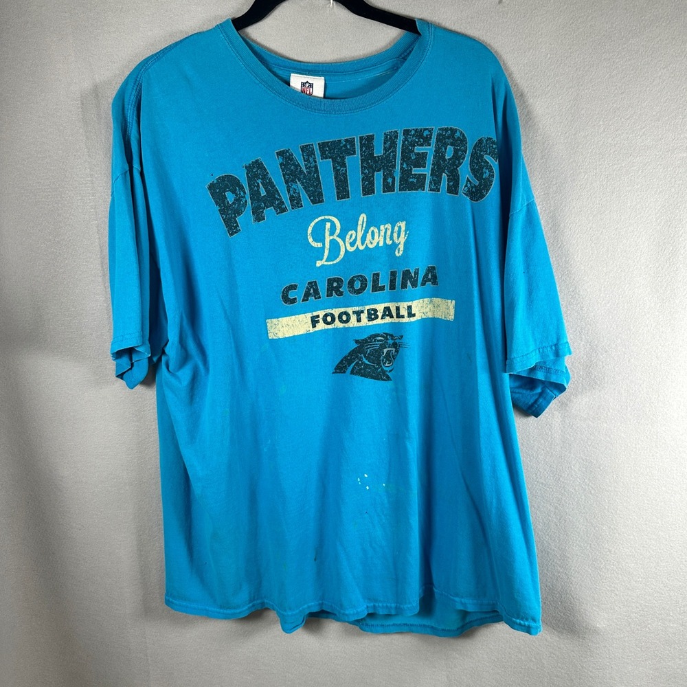 VTG NFL T-Shirt Men 2XL Blue Panthers Belong Carolina Football Retro Vintage VTG - Picture 2 of 15